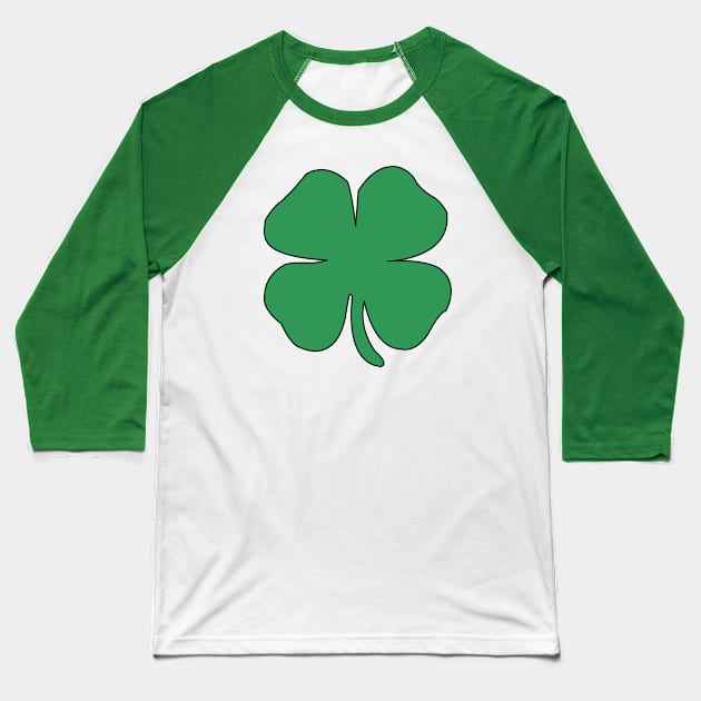 FOUR LEAF CLOVER Baseball T-Shirt by jcnenm